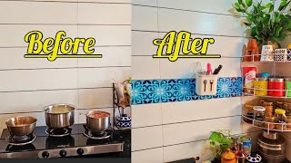 Kitchen decoration indian style | DIY Countertop Organisation | Kitchen Makeover