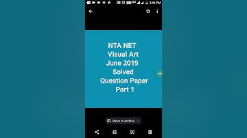 NTA NET Visual Art June 2019 Solved Questions Paper Part-1