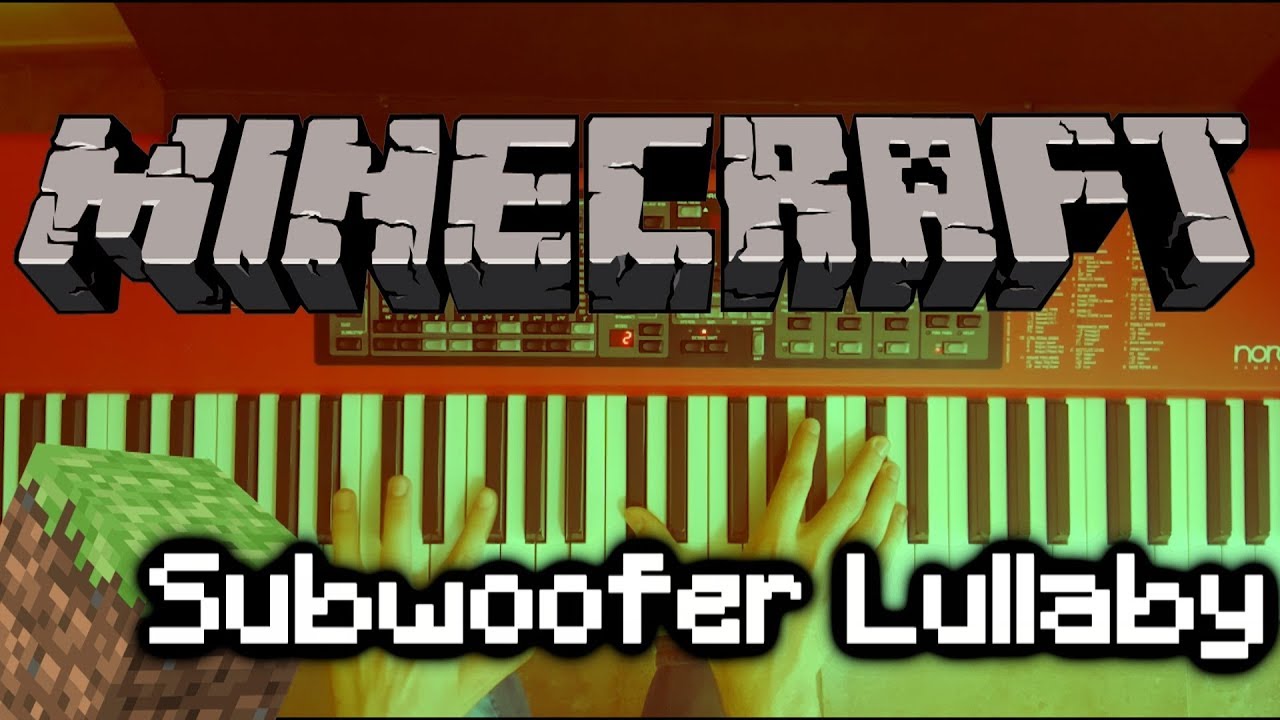 Subwoofer Lullaby C418 (Minecraft Song) Piano Cover YouTube