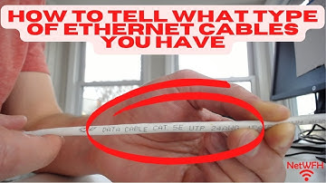 How to Tell What Type of Ethernet Cables You Have