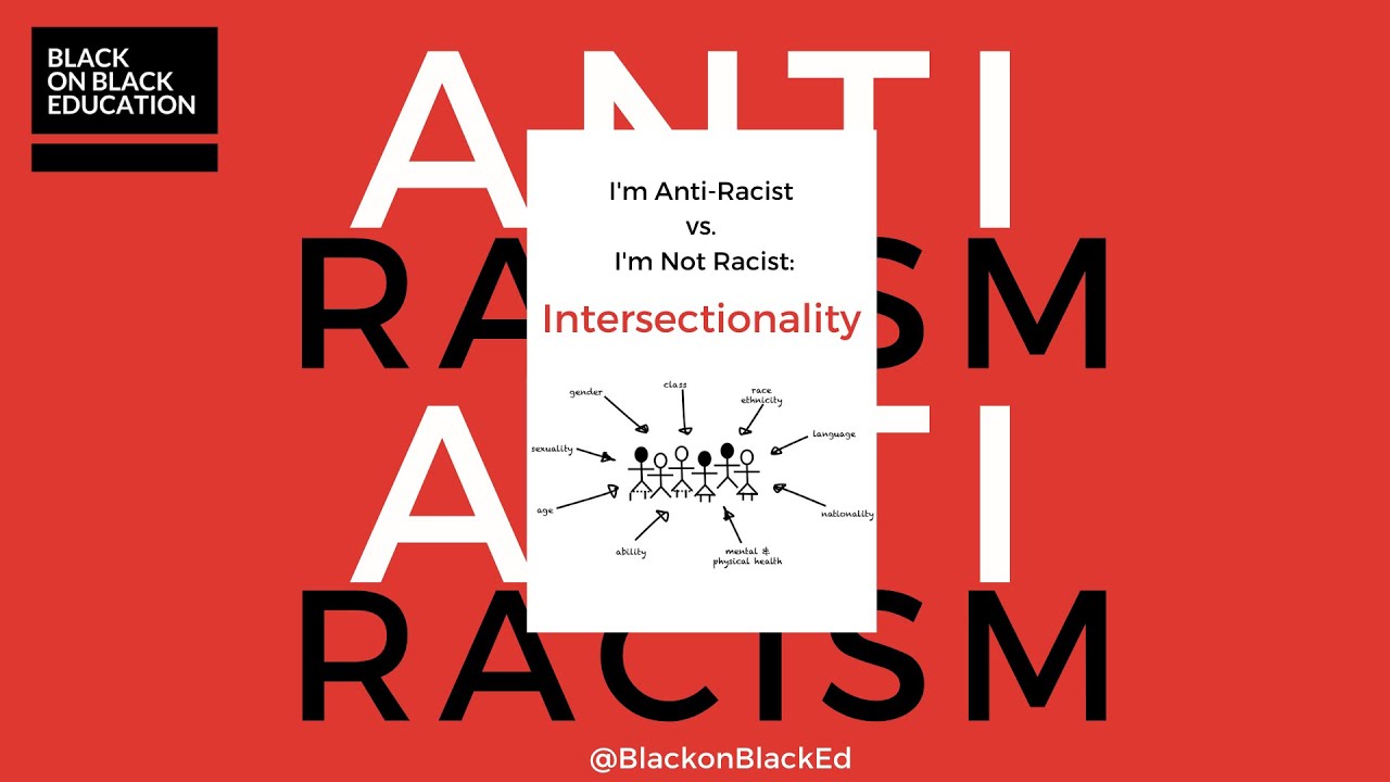 I'm Anti-Racist vs. I'm Not Racist: Intersectionality - YouTube