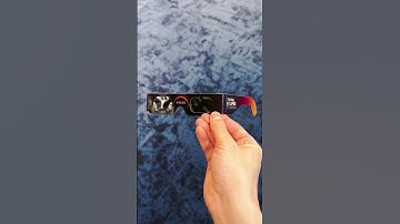 We made giant, FUNCTIONAL solar eclipse glasses 😱😎 #solareclipse #science #eclipse #astronomy