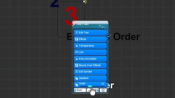 How can I set order for external elements in Trendy Site Builder?