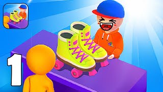 Roller Disco - Part 1 Create Idle Skate Dance Place - Gameplay Walkthrough(iOS, Android) screenshot 1