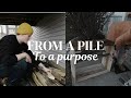 Pile to Purpose | Building a Shelf Out of a Pallet
