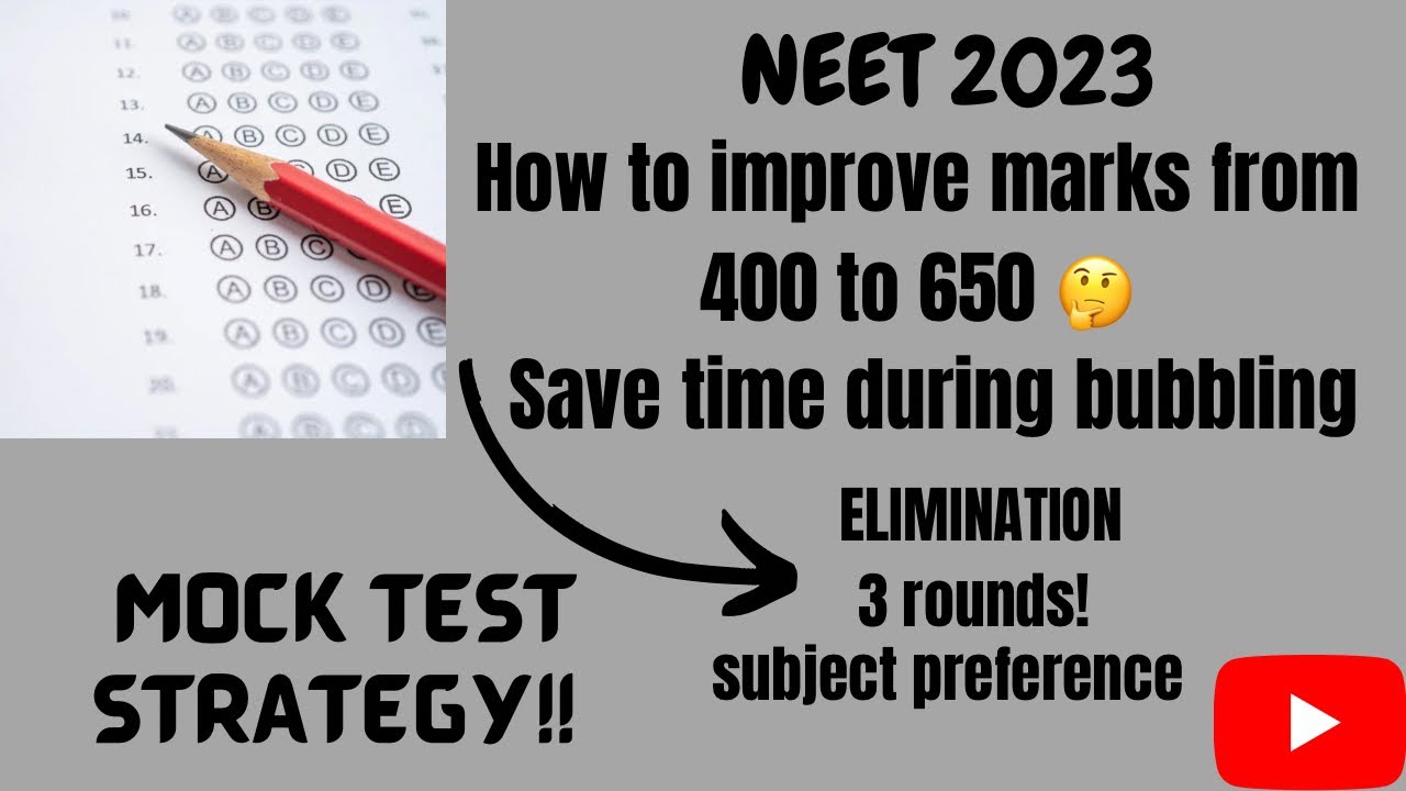 How to improve scores from 400 to 650 | mock test strategy | #neet2023 ...