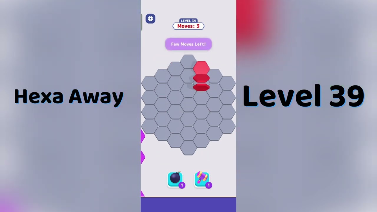 🧠 Hexa Away Level 39 Walkthrough