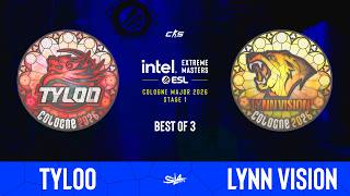 TYLOO vs. Lynn Vision | BO3 | IEM Cologne Major 2026 Stage 1 | VOD | 🎙КРИВОЙ ЭФИР