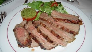 Receta de carne de res con ensalada de parmesano y perejil