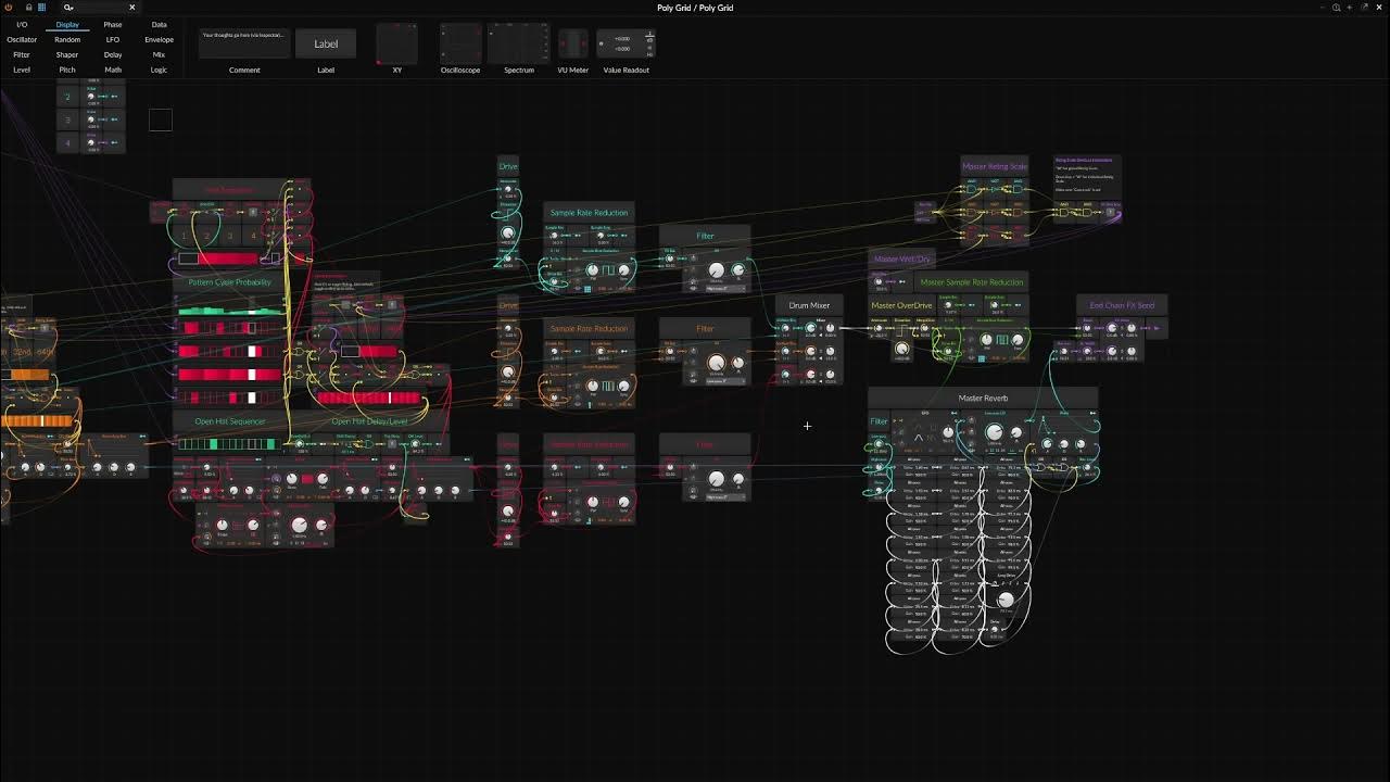 Bitwig Polygrid Drum Machine Demonstration YouTube