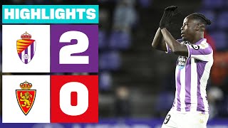 Resumen de Real Valladolid CF vs Real Zaragoza (2-0)