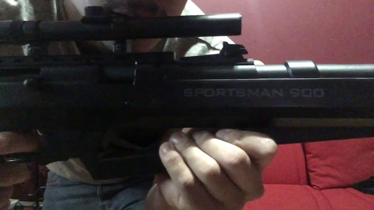 Que tan fuerte dispara la sportsman 900/guns toys\ YouTube