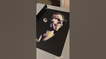 Pen Plotter Portrait. Rafael Nadal. Axidraw SE/A1. #axidraw #penplotter #art