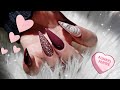 AMAZING ROSE NAILS / VALENTINES NAILS