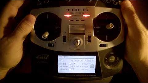 Futaba 8FG Timer Programming