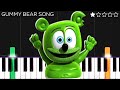 The gummy bear song  easy piano tutorial