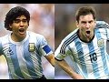 Lionel Messi Vs Diego Maradona Best Dribblings Skills HD 