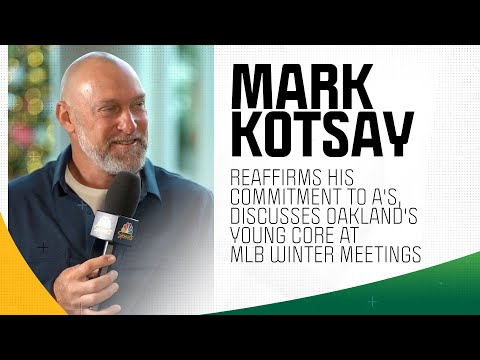 Mark Kotsay reaffirms his commitment to A's, discusses Oakland's young core at MLB Winter Meetings