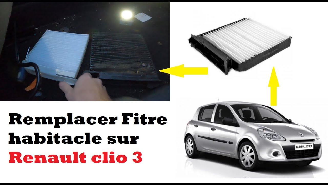 Comment changer le filtre d'habitacle Renault Clio 3 ?