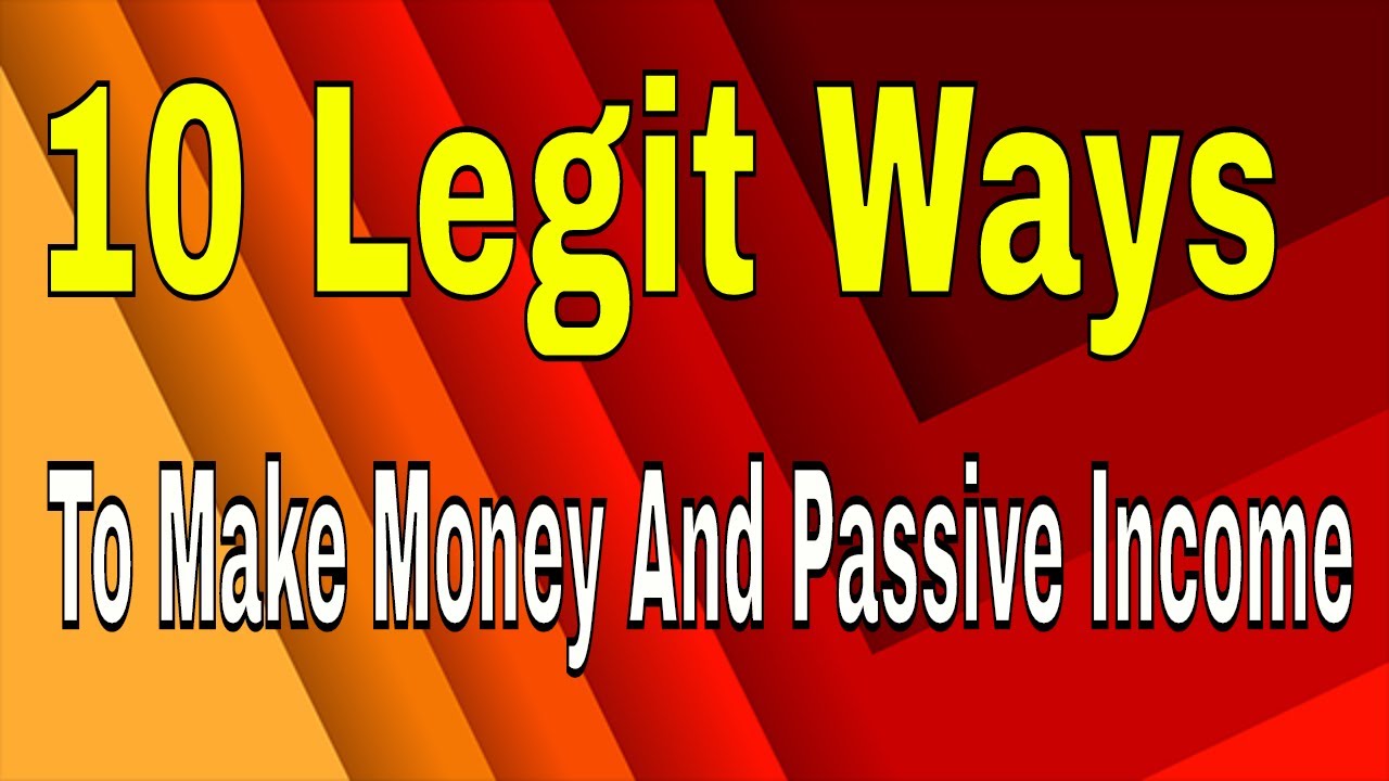 10 legit ways to make money and passive income online by ||Viral ...