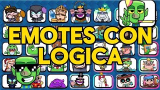 EMOTES DE CLASH ROYALE CON LÓGICA #clashroyale