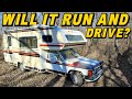 Will this Old Camper RUN & DRIVE Out of the Woods? image