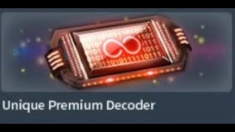 [CSN:S / CSNZ] Open RARE DECODER UNIQUE PREMIUM DECODER