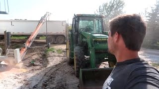 Hauling Corn in Miserable Conditions