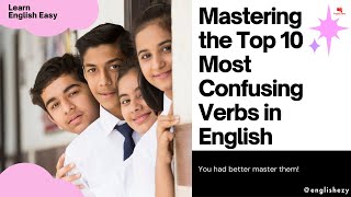 Mastering the Top 10 Most Confusing Verbs in English #englishezy