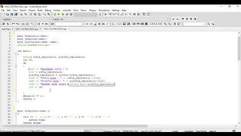 INFIX KE POSTFIX || STACK || UAS || STRUKTUR DATA