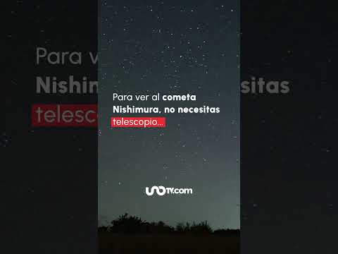 ¿Cómo ver el cometa Nishimura en México?