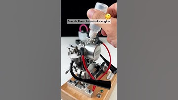 Sounds like a four-stroke engine 🧐#enginemodel #miniengine #v2 #vortrixe