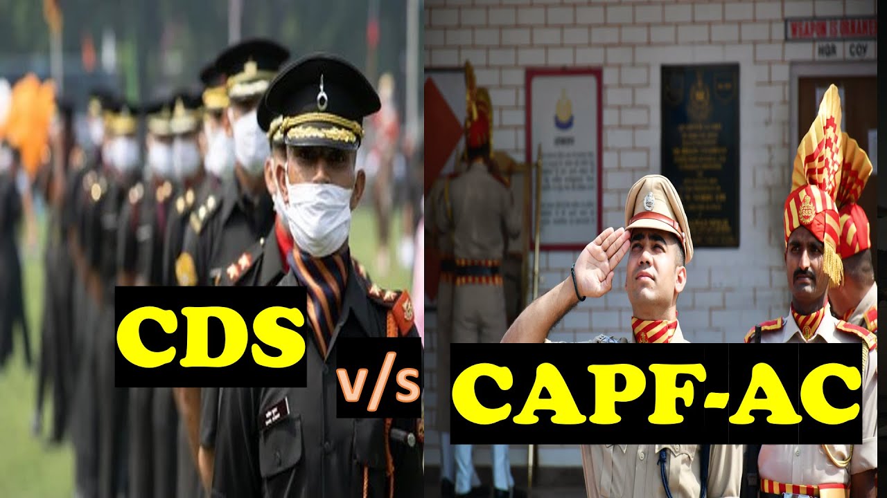 Capf Ranks Compare 🔥CAPF vs CDS – Which is Better? 💥Salary, Life, Rank, Power, Uniform ...
