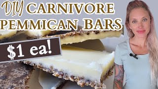 DIY HIGH FAT Carnivore Pemmican Bars for $1 each! // With macro calculation and cost analysis