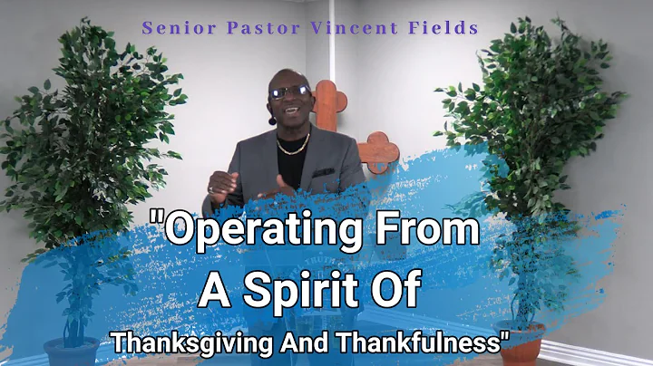 Title Of The Message: Operating From A Spirit Of T...