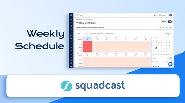 How to Create Weekly On-Call Schedules in Squadcast | SRE | Squadcast
