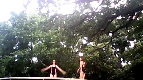 Sierra&Megan gymnastics video