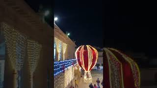 Plazuela Goitia, centro histórico Zacatecas. Adornos navideños. Zacatecas Mexico. Patrimonio UNESCO