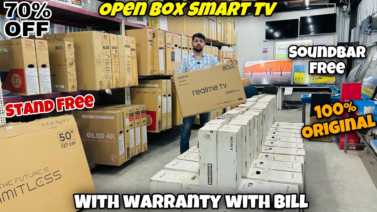 Open Box Smart tv, With warranty with bill, 100% Original