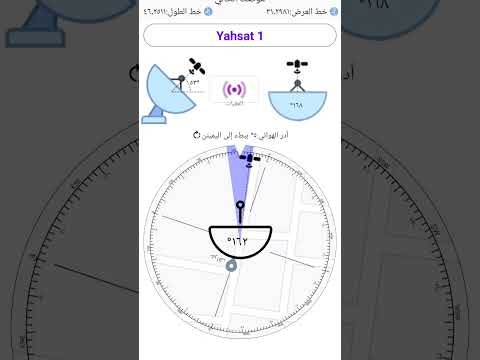 طريقة العثور على قمر صناعي من خلال برنامج مكتشف الأقمار الصناعية العراق