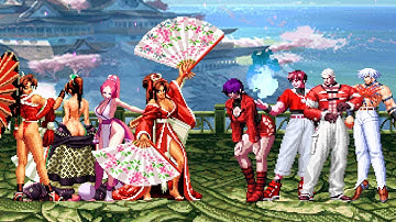 KOF vs SF ➤ Mai Shiranui Team vs Awakened Orochi Team