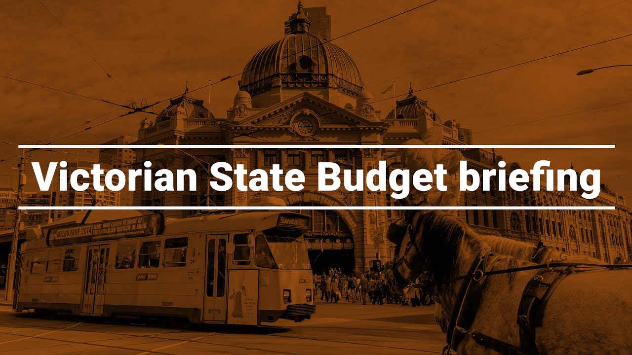 Victorian State Budget briefing | Tim Pallas MP, Treasurer of Victoria