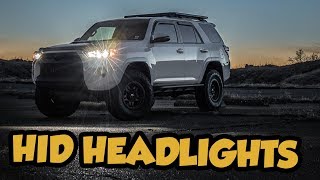 HID Headlight  Install in a 5th Gen Toyota 4runner (Reverse Polarity)