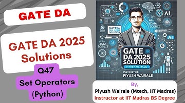 GATE DA 2025 Solutions | Python Data Structure and Algorithms | GATE Data science PYQ Q47 #gateda