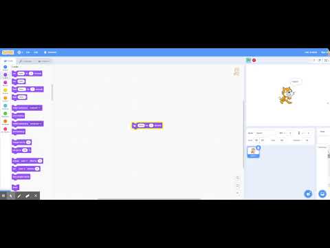 Scratch: Hello! - Triggering a block