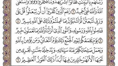 سورة التغابن من(١)الى(١٣)