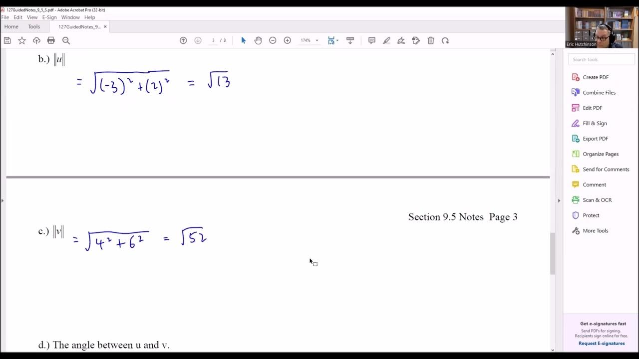 How To Find The Angle Between Two Vectors And Classify As Parallel How To Find The Angle Between Two Vectors And Classify As Parallel