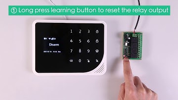 How to learn wireless relay output to Golden Security GSM WIFI alarm system GS-S5