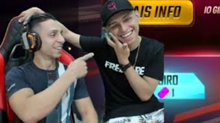 PAI DO NOBRU-CONTA PIADA E GIRA O DIAMANTE ROYALE free fire ao vivo