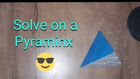 Solving a Pyraminx in under 1 minute.